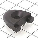 Schaefer End Stop, 3/4"x1/8"(19x3mm), Black 74-34