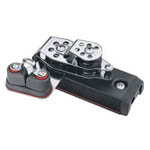 Harken Pair Triple Low Profile BB End Controls w/Cam Cleats  3193